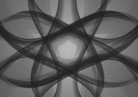 black and white curve abstract backgroundの写真素材