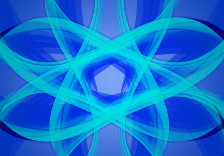 blue light curve abstract backgroundの写真素材