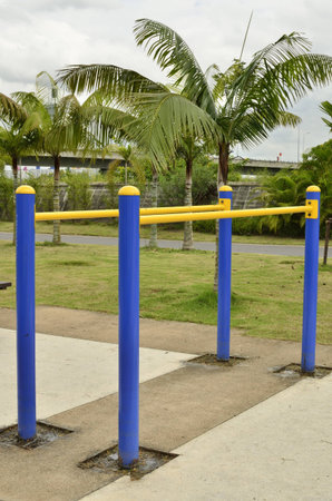 exercise equipment in public park