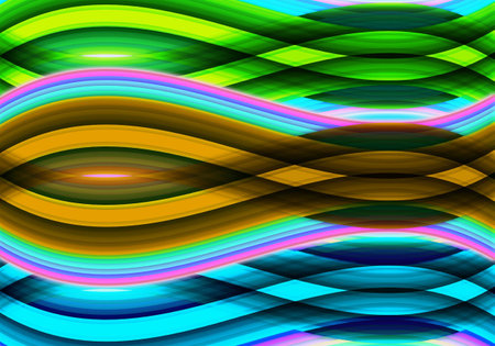 colorful multiple wave abstract background