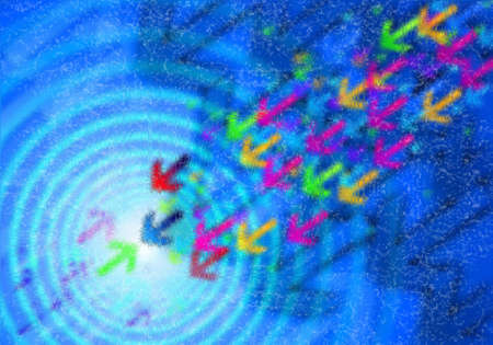 grunge abstract arrow background for flayerの写真素材