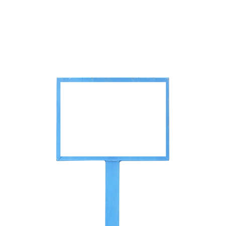 blank billboard on white backgroundの写真素材