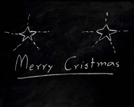 Christmas sign on blackboardの写真素材