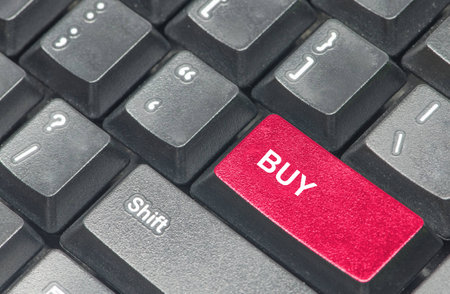 buy keyboard buttonの写真素材