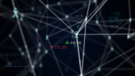 abstract technology network connection concept for background