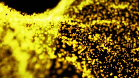 beutiful bokeh abstract background,gold colorの写真素材