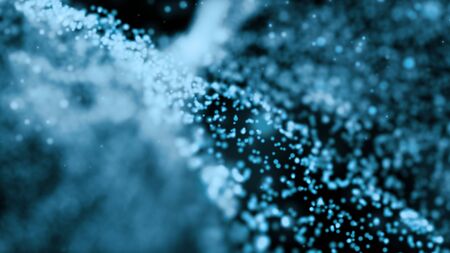 beutiful bokeh abstract background,blue colorの写真素材