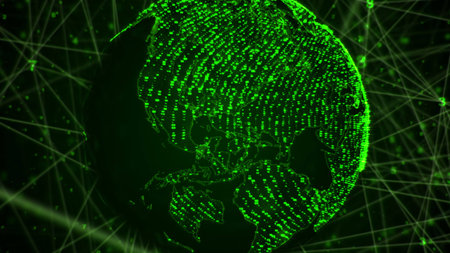abstract network connection concept for background