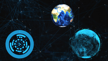 abstract technology concept element,futuristic backgroundの写真素材