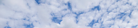 Amazing evening cloudy sky boarder concept background.