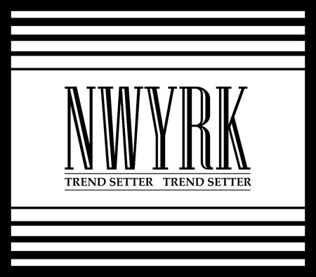 New york city slogan for t shirt printing, Graphic tee and printed teeのイラスト素材