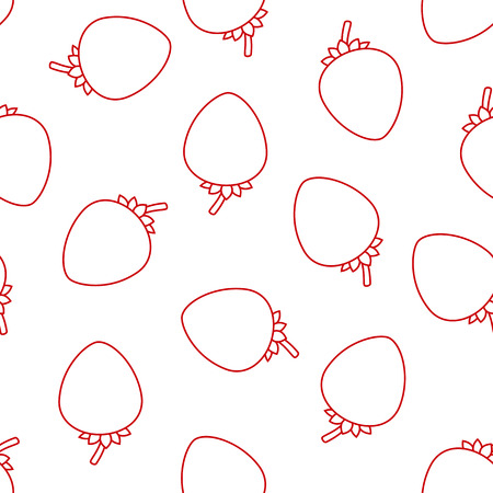 Seamless pattern with strawberryのイラスト素材