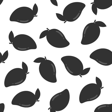 Seamless pattern with mangoのイラスト素材