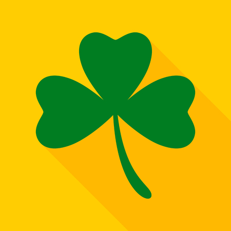 Clover flat iconのイラスト素材
