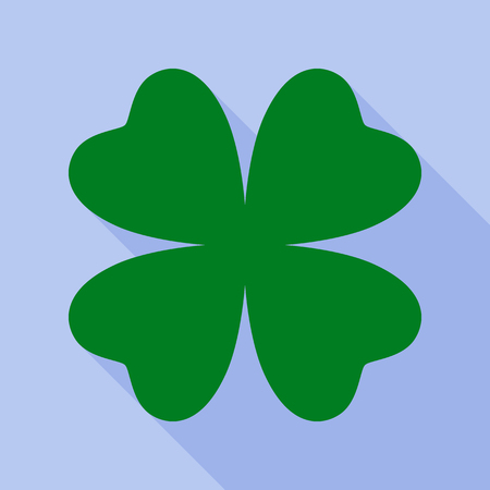 Clover flat iconのイラスト素材