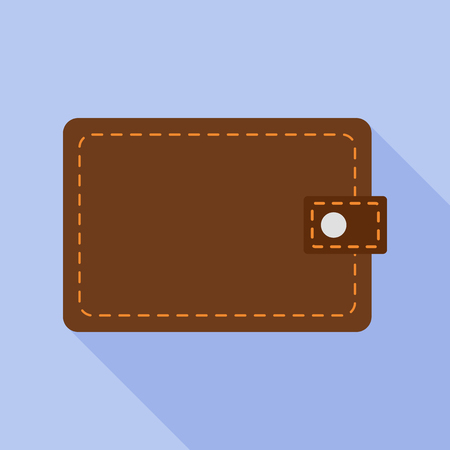 Wallet flat iconのイラスト素材