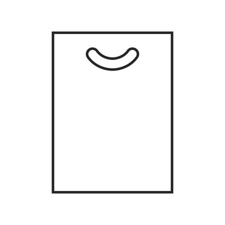 Plastic bag icon on white background, for any occasionのイラスト素材