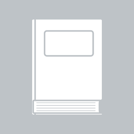 Book flat icon on gray background, for any occasionのイラスト素材