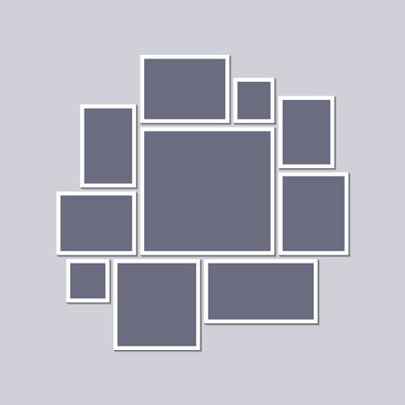 Mood board templateのイラスト素材