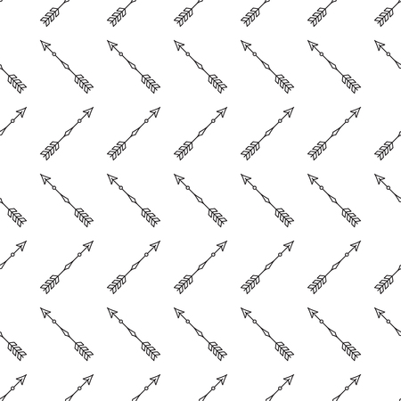 Zig zag arrows seamless pattern on white backgroundのイラスト素材