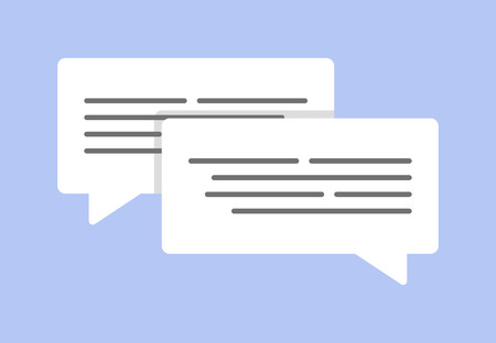 Message bubbles chat, online chatting, business concept vector illustrationのイラスト素材