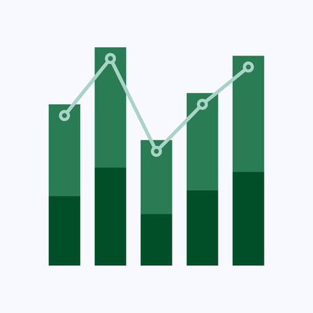Business and data analysis, business concept vector illustrationのイラスト素材