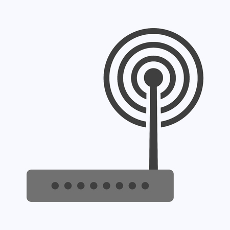 Wireless  modem router, business concept vector illustrationのイラスト素材