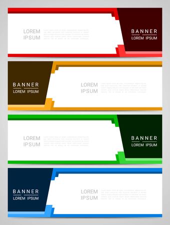 Abstract corporate business banner web template, vector illustrationのイラスト素材