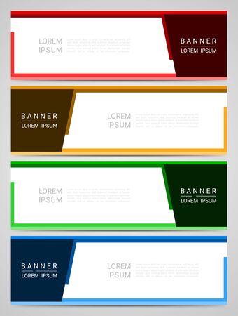 Abstract corporate business banner web template, vector illustrationのイラスト素材