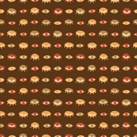 Seamless pattern with hand drawn eye, vector illustrationのイラスト素材