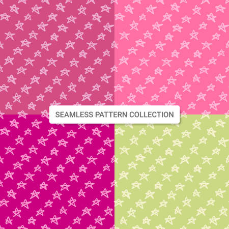 Seamless pattern with star shapes, vector illustrationのイラスト素材