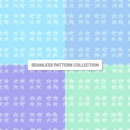 Seamless pattern with star shapes, vector illustrationのイラスト素材