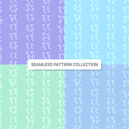 Seamless pattern with abstract zig zag shapes, vector illustrationのイラスト素材