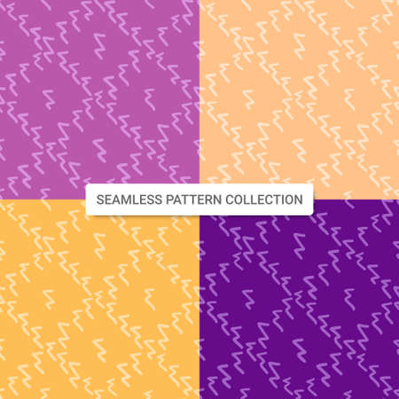 Seamless pattern with abstract zig zag shapes, vector illustrationのイラスト素材