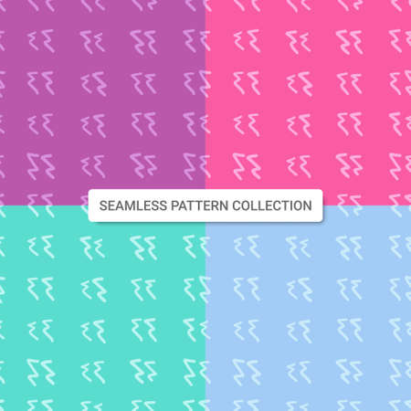 Seamless pattern with abstract zig zag shapes, vector illustrationのイラスト素材