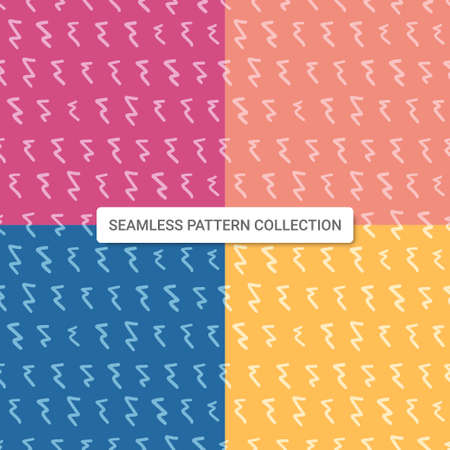 Seamless pattern with abstract zig zag shapes, vector illustrationのイラスト素材