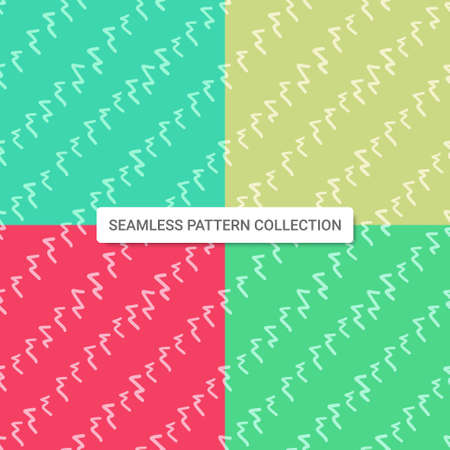 Seamless pattern with abstract zig zag shapes, vector illustrationのイラスト素材