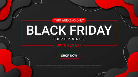 Black Friday price tag design template for promotion, vector illustrationのイラスト素材