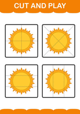 Cut and play with Sunのイラスト素材