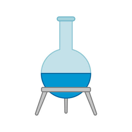 Florence Flask isolated on white backgroundのイラスト素材