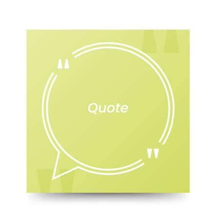 Quote frames blank templates on white backgroundのイラスト素材