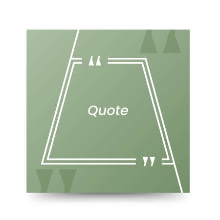 Quote frames blank templates on white backgroundのイラスト素材
