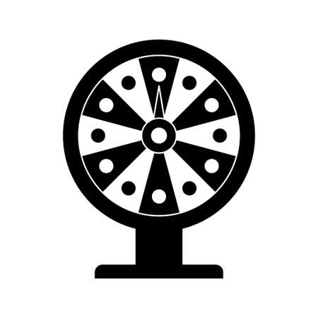 Fortune Wheel isolated on white backgroundのイラスト素材