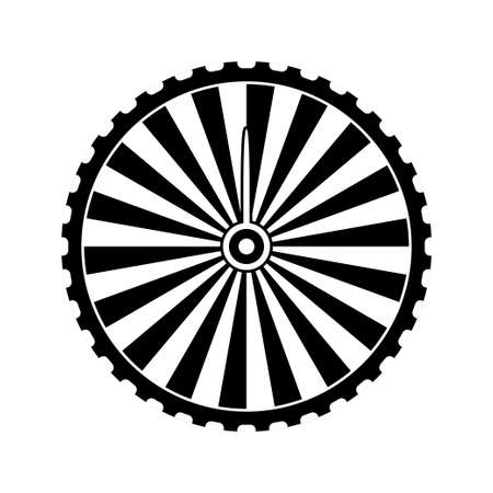 Fortune Wheel isolated on white backgroundのイラスト素材
