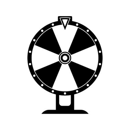 Fortune Wheel isolated on white backgroundのイラスト素材