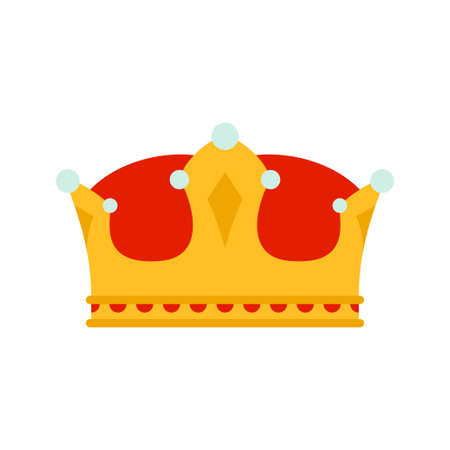 Crown isolated on white backgroundのイラスト素材