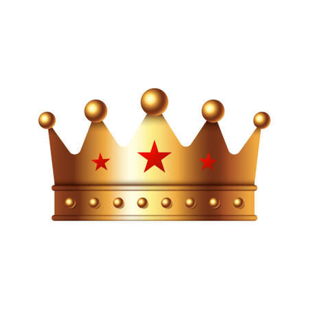 Crown isolated on white backgroundのイラスト素材