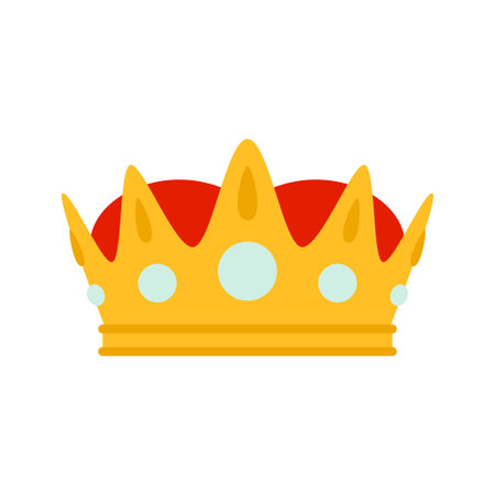 Crown isolated on white backgroundのイラスト素材