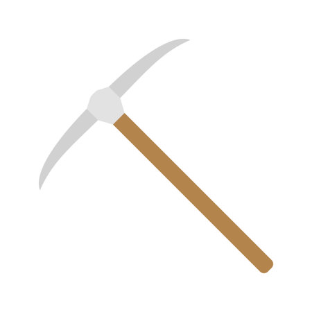 Pickaxe isolated on white backgroundのイラスト素材