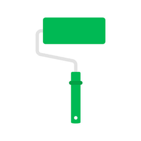 Paint roller isolated on white backgroundのイラスト素材